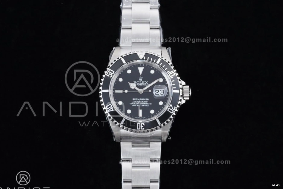 Edition SS 904L 16610 SH3135 on Rehaut Best TMF No Submariner Engraving LN Bracelet Black Steel 1:1 0519
